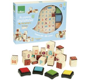 Vilac Wooden stamps Alphabet 76 pcs